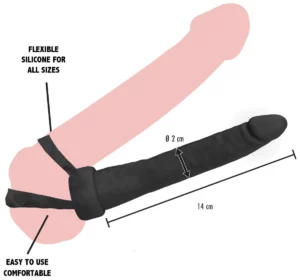 Vibrating Double Trouble Anal Penetrator — afmetingen