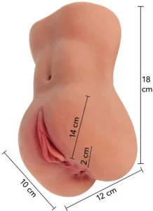 Vibrating Slut Hole Masturbator — afmetingen