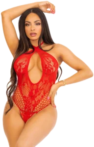 Leg Avenue Kanten Teddy met Keyhole