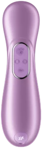 Satisfyer Pro 2 Generation 4 violet, bedieningsknoppen op de achterkant