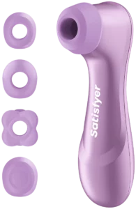 Satisfyer Pro 2 Generation 4 in violet met vier opzetstukken