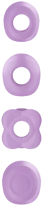 De vier verwisselbare opzetstukken van de Satisfyer Pro 2 Generation 4